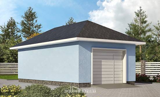 040-001-Л Проект гаража из поризованных блоков Приволжск | Проекты домов от House Expert