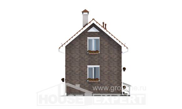 045-001-Л Проект двухэтажного дома мансардой, классический домик из керамзитобетонных блоков Вичуга, House Expert