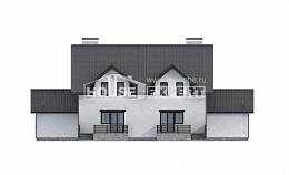 290-003-П Проект двухэтажного дома с мансардным этажом, красивый дом из твинблока Иваново, House Expert