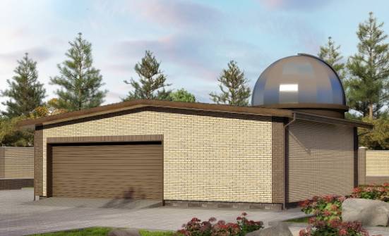 075-001-Л Проект гаража из кирпича Кинешма | Проекты домов от House Expert