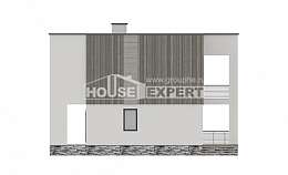 150-017-П Проект двухэтажного дома, небольшой домик из теплоблока Иваново, House Expert