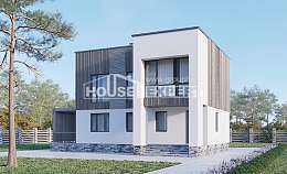 150-017-П Проект двухэтажного дома, бюджетный коттедж из твинблока, Кинешма
