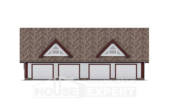 145-002-Л Проект гаража из твинблока Вичуга, House Expert